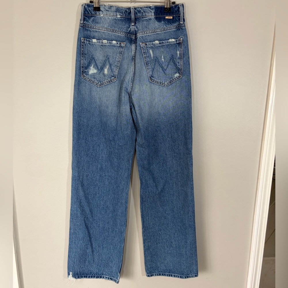 MOTHER Light Blue High-Rise Wide Leg Jeans - Picture 5 of 11
